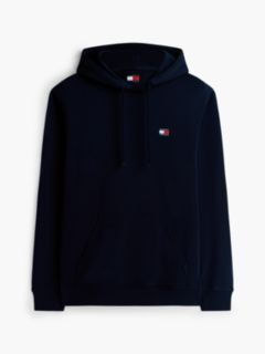 Tommy Badge Brushed Fleece Hoody — Blue 6