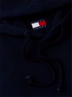 Tommy Badge Brushed Fleece Hoody — Blue 7