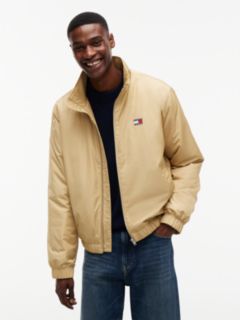 Logo Padded Zip-Thru Jacket — Beige 1