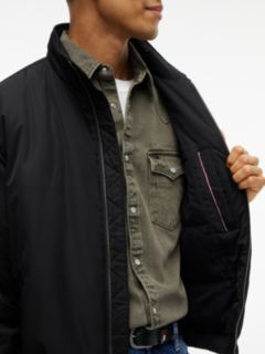 Logo Padded Zip-Thru Jacket — Black 3