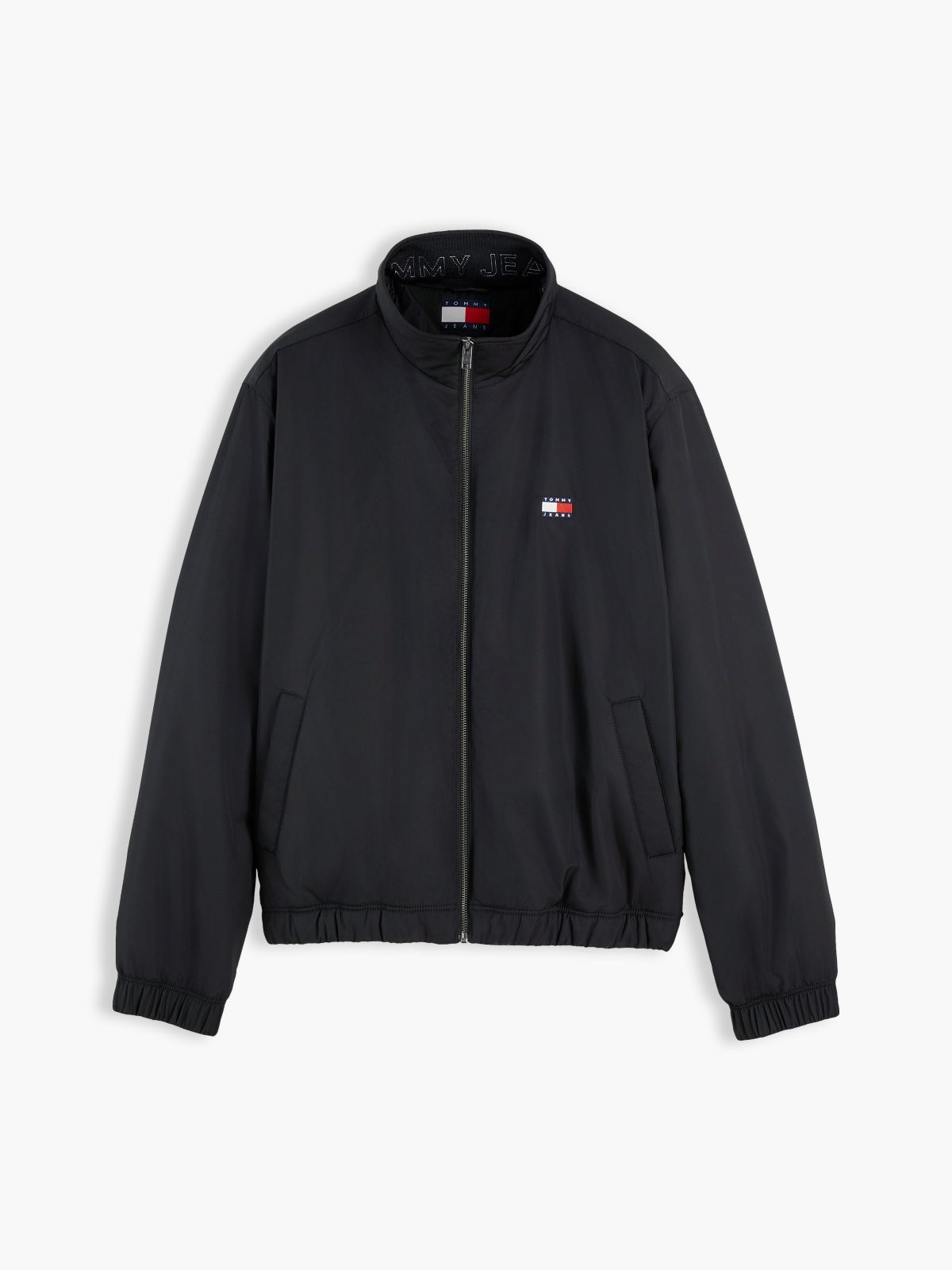 Logo Padded Zip-Thru Jacket — Black