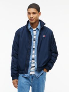 Logo Padded Zip-Thru Jacket — Blue 1