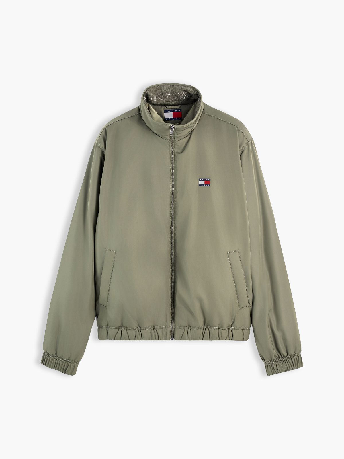 Logo Padded Zip-Thru Jacket — Green