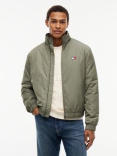 Logo Padded Zip-Thru Jacket — Green 1