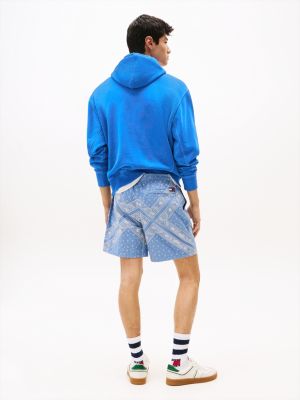 multi print loose beach shorts for men tommy jeans