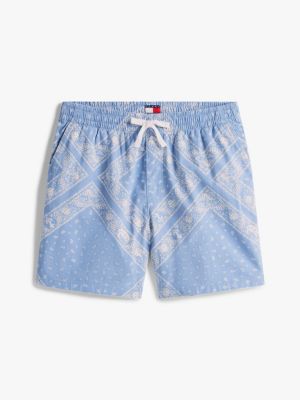 multi print loose beach shorts for men tommy jeans