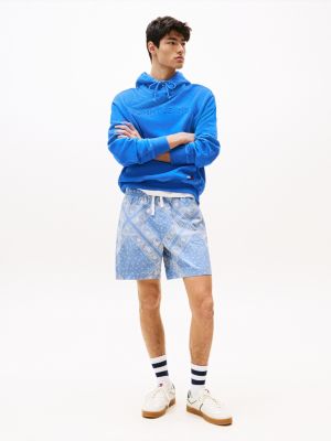 multi print loose beach shorts for men tommy jeans