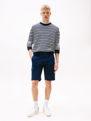 blue scanton slim cargoshort voor heren - tommy jeans