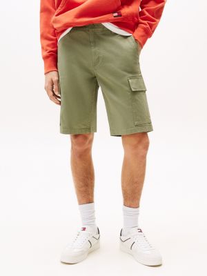 khaki scanton slim cargo-shorts für herren - tommy jeans