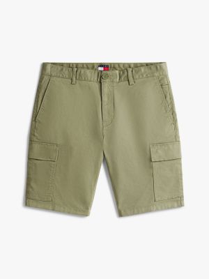 khaki scanton slim cargo shorts for men tommy jeans