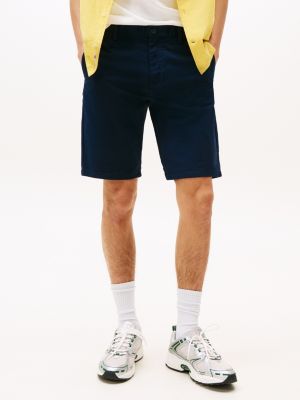 blue scanton slim chino shorts for men tommy jeans