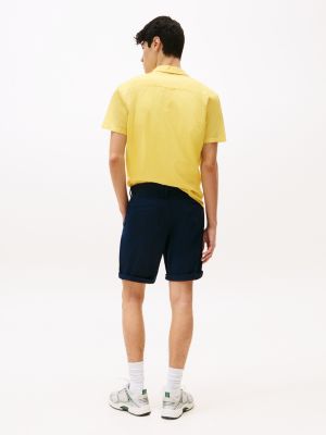 blau scanton slim fit chino-shorts für herren - tommy jeans