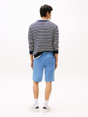 blue scanton slim chino shorts for men tommy jeans