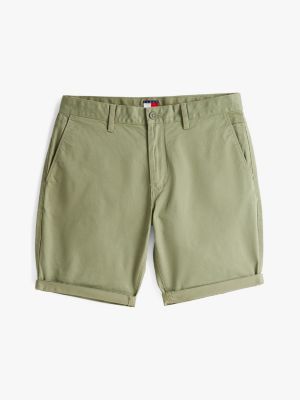 short chino slim scanton kaki pour hommes tommy jeans