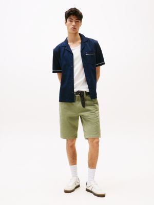 khaki scanton slim fit chino-short voor heren - tommy jeans