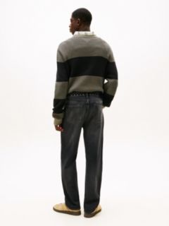 Sonny Black Stud Regular Tapered Jeans — Grey 4