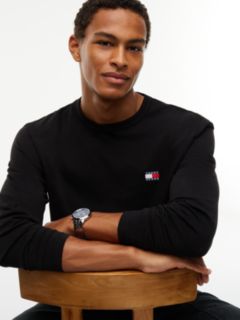 Badge Jersey Long Sleeve T-Shirt — Black 3