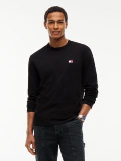 Badge Jersey Long Sleeve T-Shirt — Black 1
