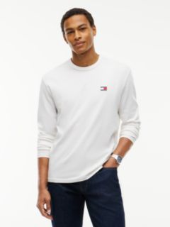 Badge Jersey Long Sleeve T-Shirt — White 1