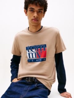Flag Graphic Slim T-Shirt — Brown 2