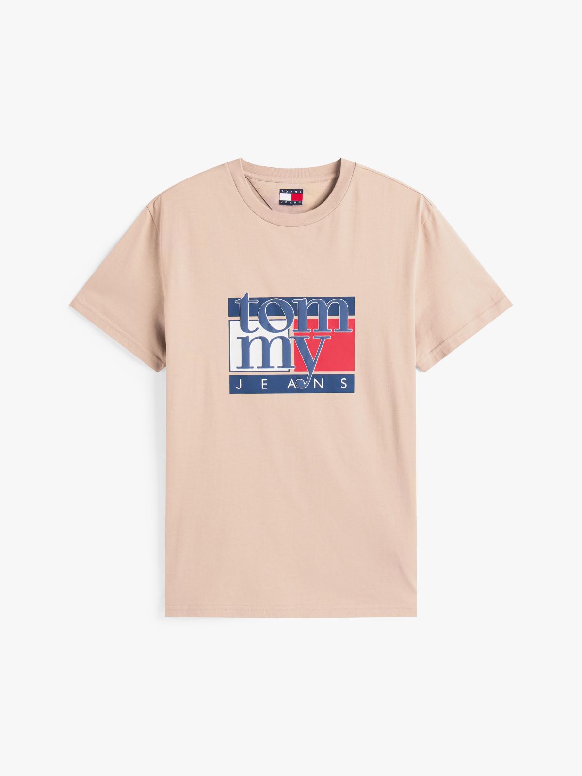 Flag Graphic Slim T-Shirt — Brown