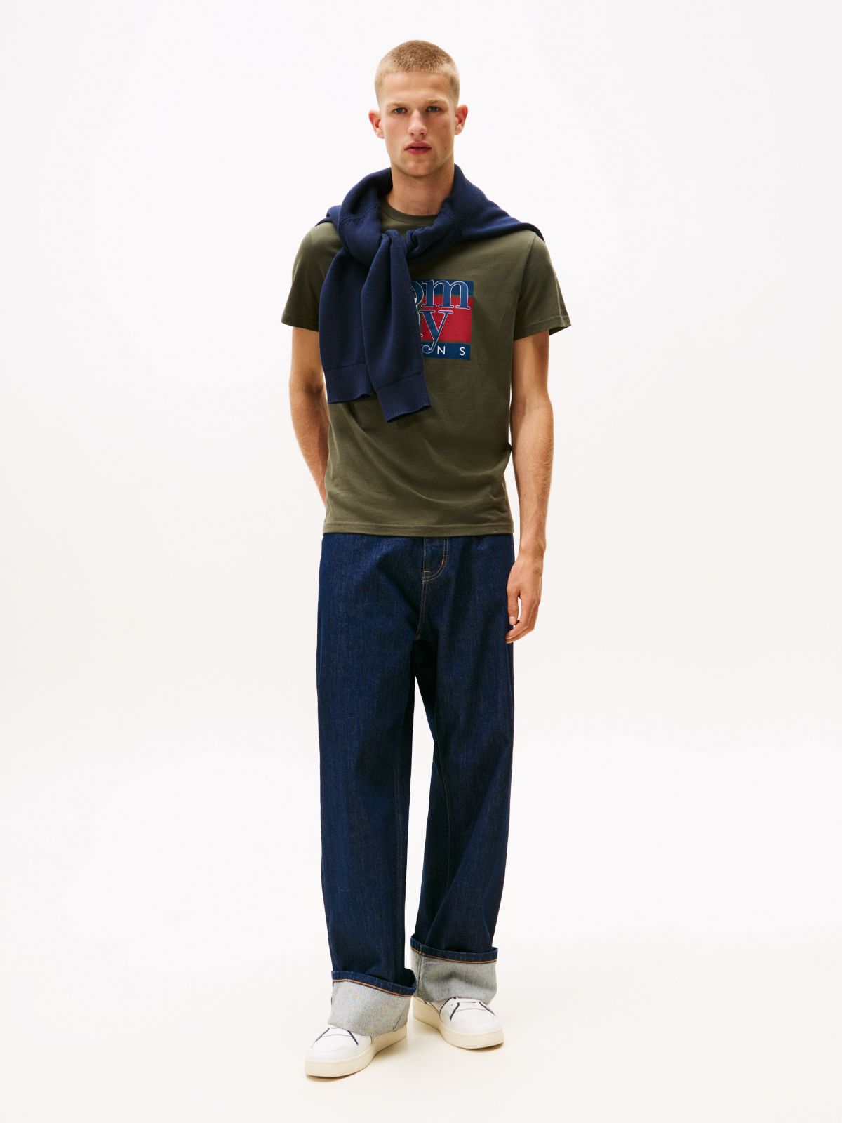 Flag Graphic Slim T-Shirt — Green