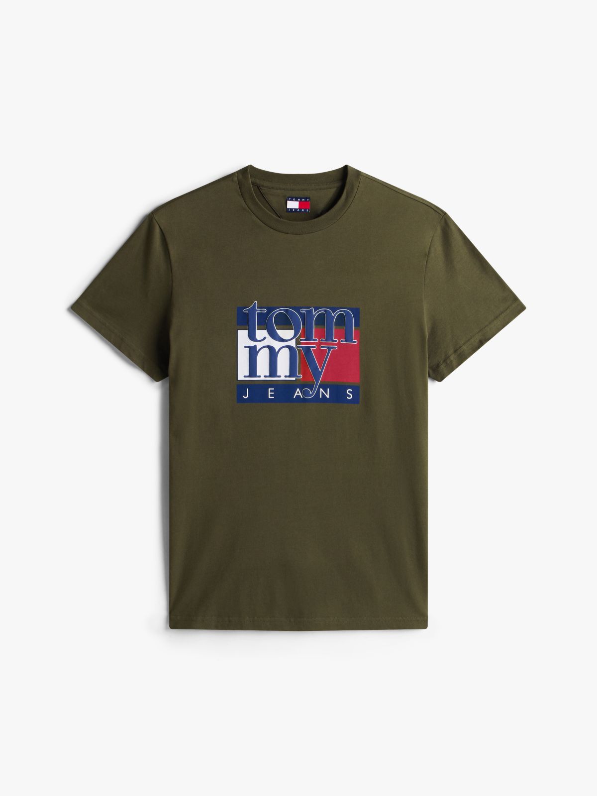Flag Graphic Slim T-Shirt — Green