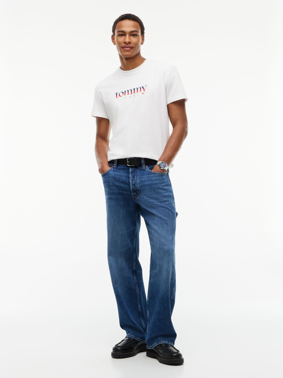 Logo Jersey Crew Neck T-Shirt — White