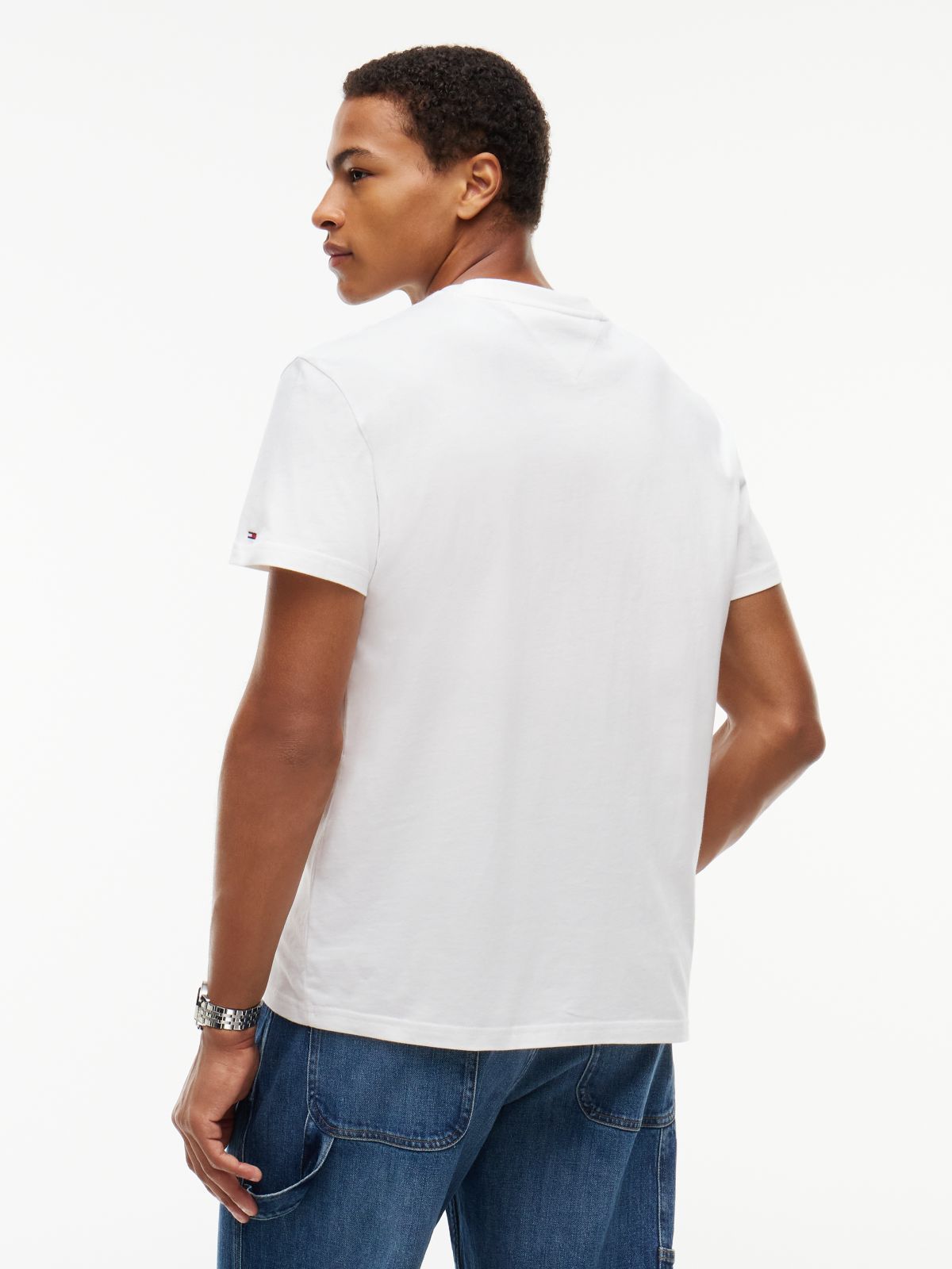 Logo Jersey Crew Neck T-Shirt — White