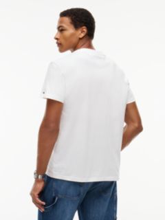Logo Jersey Crew Neck T-Shirt — White 4