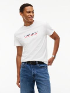 Logo Jersey Crew Neck T-Shirt — White 1