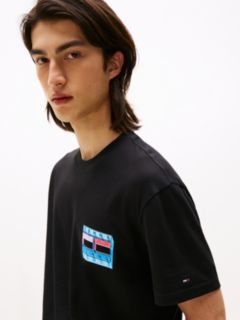 Back Graphic Crew Neck T-Shirt — Black 2