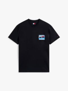 Back Graphic Crew Neck T-Shirt — Black 5