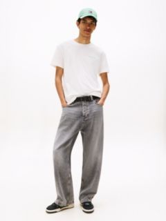 Back Graphic Crew Neck T-Shirt — Beige 3
