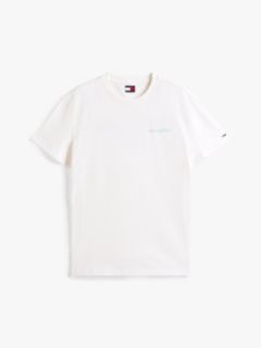Back Graphic Crew Neck T-Shirt — Beige 5