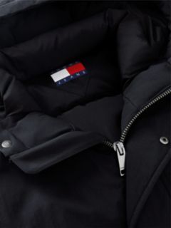 Water Resistant Padded Hooded Bomber Jacket — Black 7