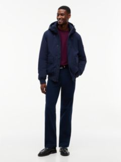 Water Resistant Padded Hooded Bomber Jacket — Blue 2