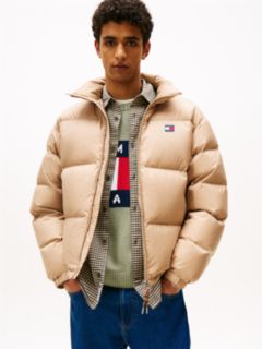 Down Hooded Ripstop Alaska Puffer Jacket — Beige 1