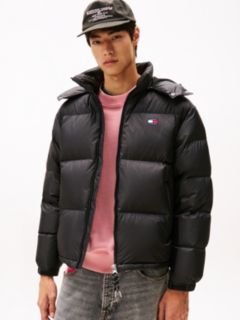 Down Hooded Ripstop Alaska Puffer Jacket — Black 1