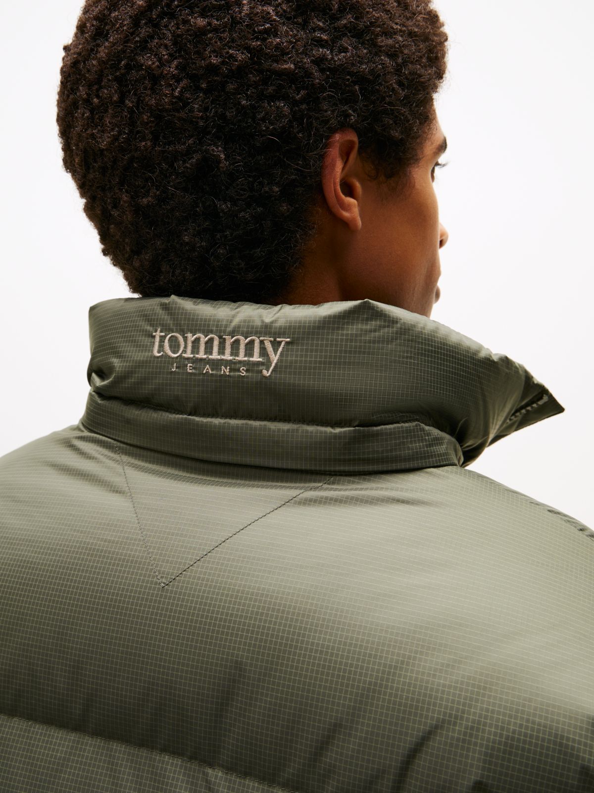 Down Hooded Ripstop Alaska Puffer Jacket — Green