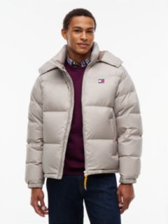 Down Hooded Ripstop Alaska Puffer Jacket — Grey 1