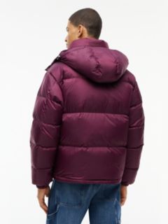 Down Hooded Ripstop Alaska Puffer Jacket — Purple 5