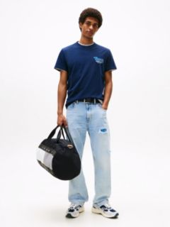 Logo Slim Crew Neck T-Shirt — Blue 3