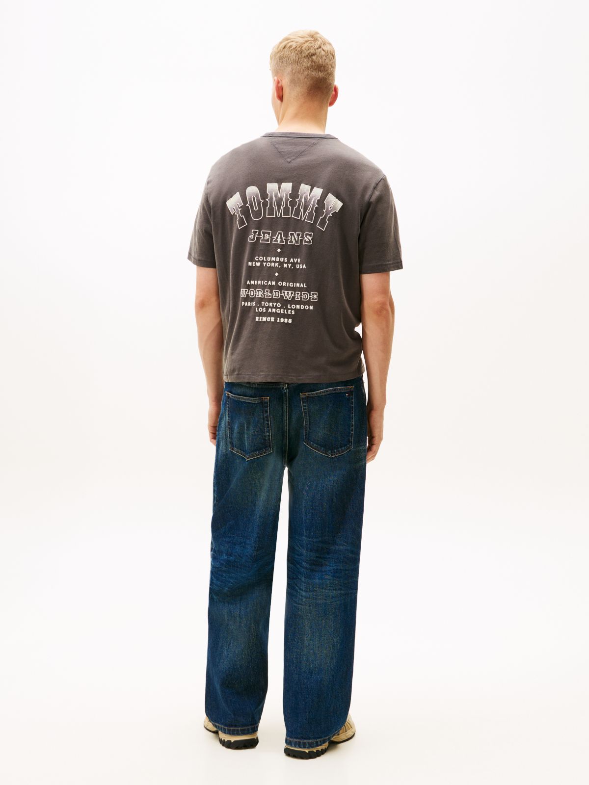 90s Western Back Logo T-Shirt — Grey