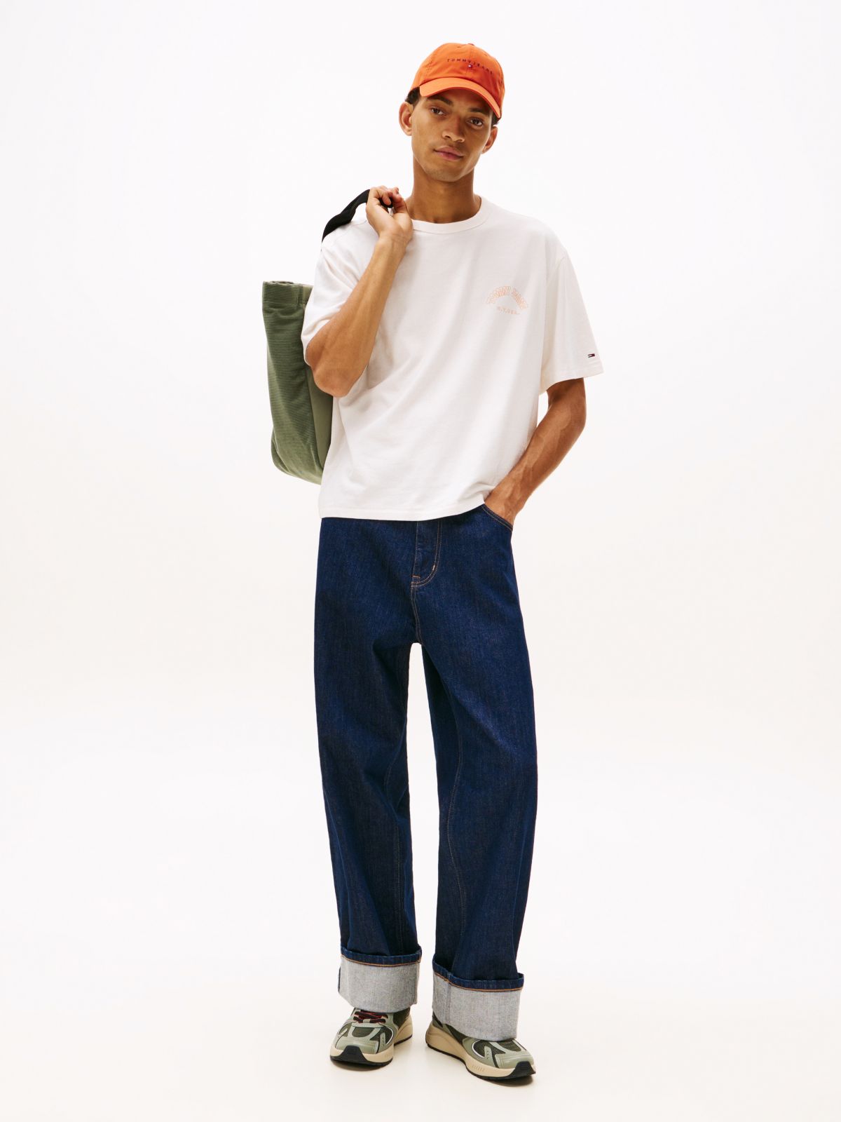 90s Western Back Logo T-Shirt — Beige