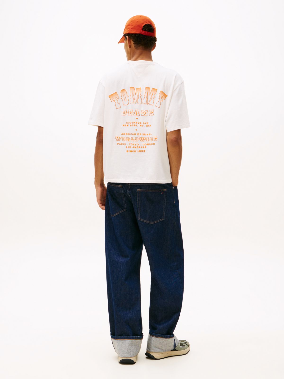 90s Western Back Logo T-Shirt — Beige