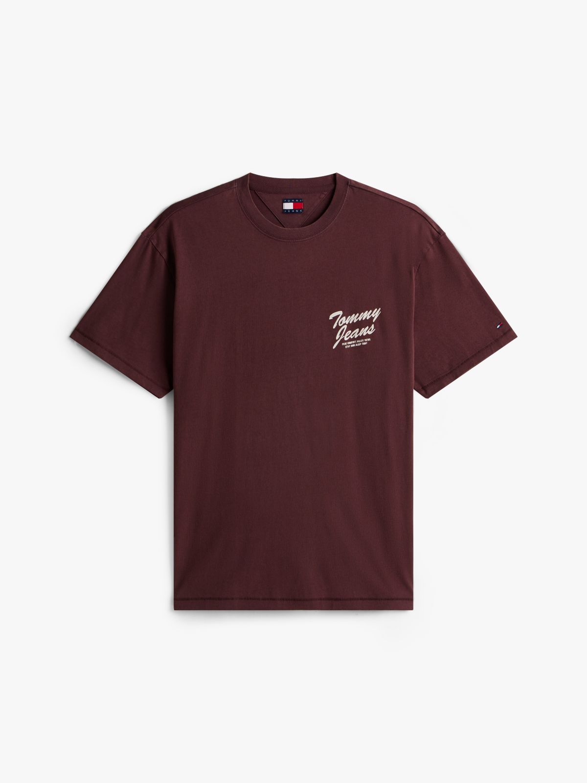 Back Graphic Relaxed Crew Neck T-Shirt — Brown