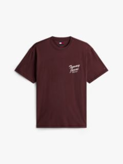 Back Graphic Relaxed Crew Neck T-Shirt — Brown 5