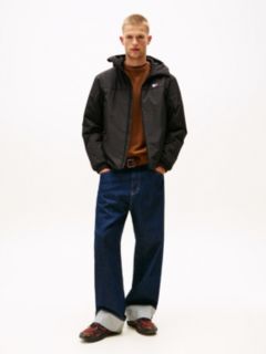 Water Repellent Ripstop Hooded Padded Jacket — Black 3