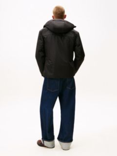 Water Repellent Ripstop Hooded Padded Jacket — Black 4